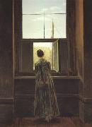 Caspar David Friedrich Woman at a Window (mk22) oil on canvas